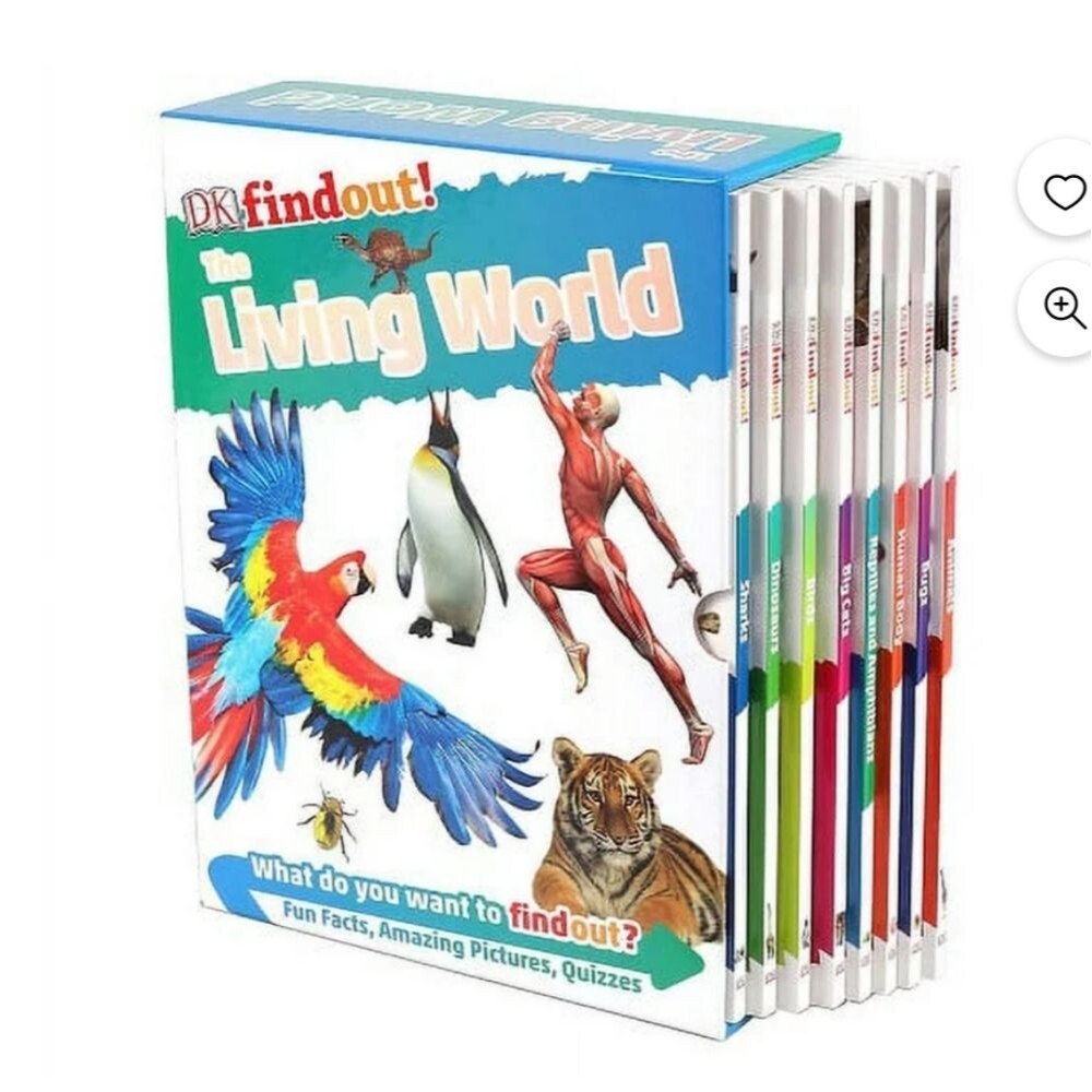 New DK Findout! The Living World 8 book series educational set
